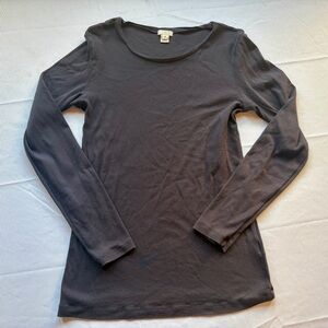 J. Crew Women's Gray Long Sleeve Top